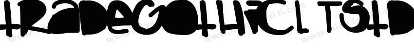 tradegothicl TStd bo字体转换